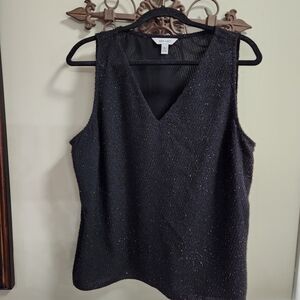 Nine West Black Sleeveless Blouse